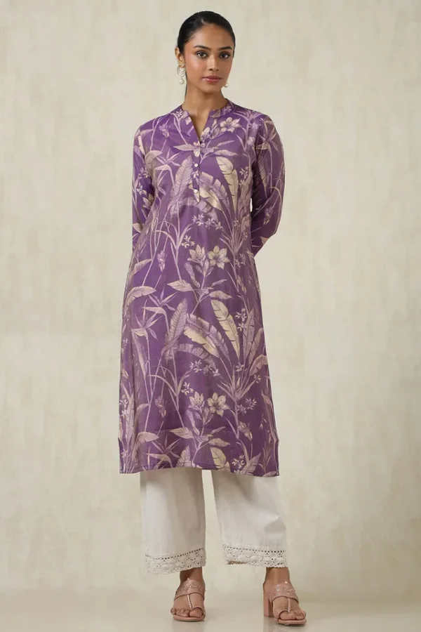Purple_tissue_botanical_print_kurta_women