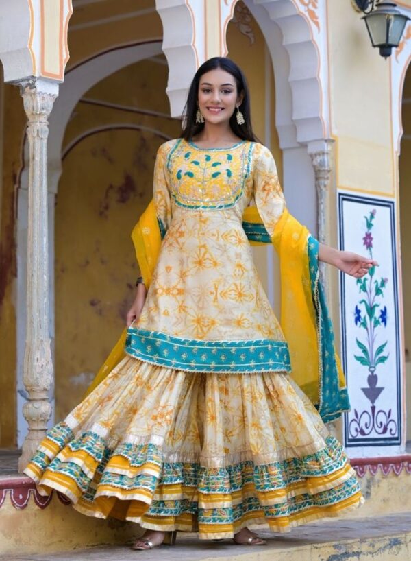 cotton Sharara dress